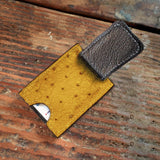 Ostrich Cash Clip Wallet