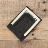 Cowhide Black Clip Wallet-Yoder Leather Company