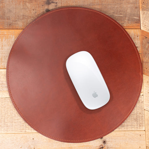 Dark Brown Round Mousepad