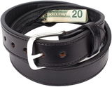Stitched Black Money Belt