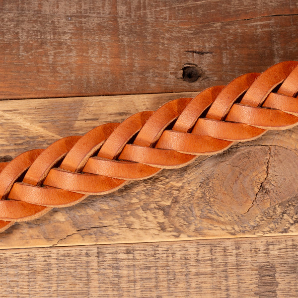 Natural Hand Braided Amish Dress Leather Belt Yoder Leather Company