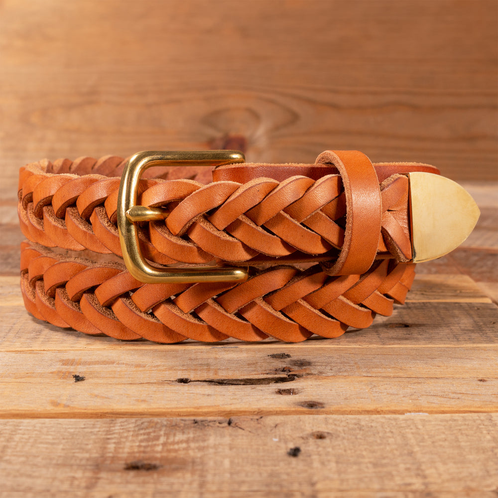 Natural Hand Braided Amish Leather Belt Yoder Leather Company natural-hand-braided-amish-leather-belt-yoder-leather-company