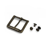 Solid Brass #1402 Roller Buckle 1.5" - Multiple Finishes