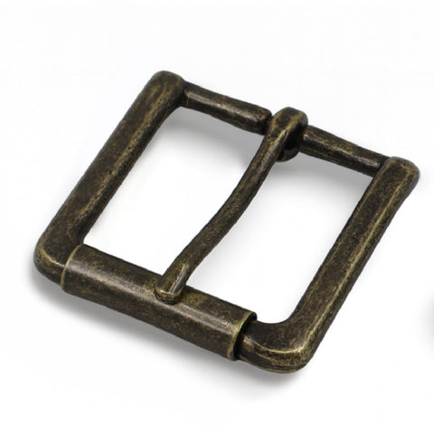 Solid Brass #1402 Roller Buckle 1.5" - Antique Brass