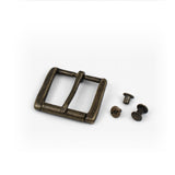 Solid Brass #70 Roller Buckle 1.5" - Multiple Finishes