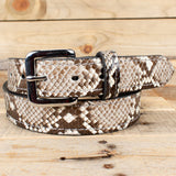 Python Natural Bifold and Leather Belt Bundle