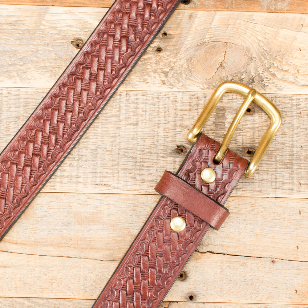 Custom Basket Weave Belt