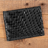 Basket Weave Black Bifold