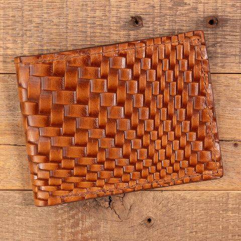 Basket Weave Brown Bifold