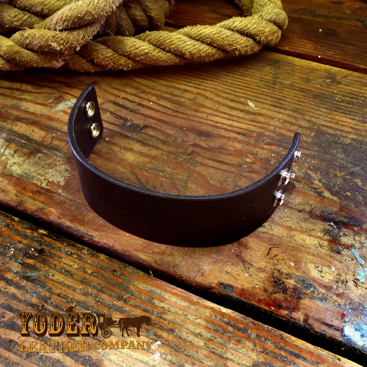 Cowhide Brown Cuff-Yoder Leather Company
