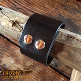 Black Cowhide Cuff