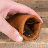 Squeeze Pouch Bison Leather