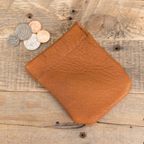 Jumbo Coin Pouch Bison Leather