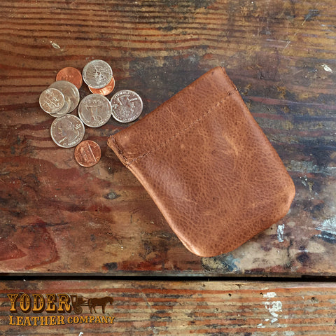 Cowhide Coin Pouch