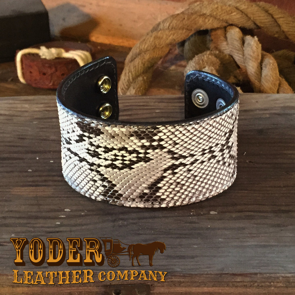 Amish Hand Made Python Wrist Cuff – Yoder Leather Company