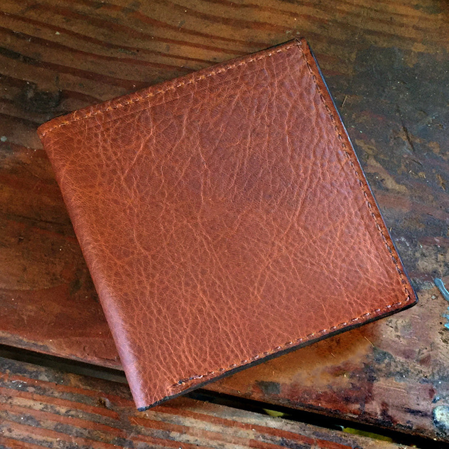 Brown Leather Hipster Wallet
