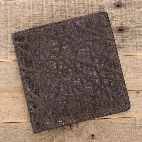 Dark Brown Elephant Leather 12 card slots wallet