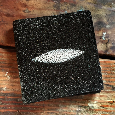 Black Stingray Jumbo Hipster Wallet 12 card slots