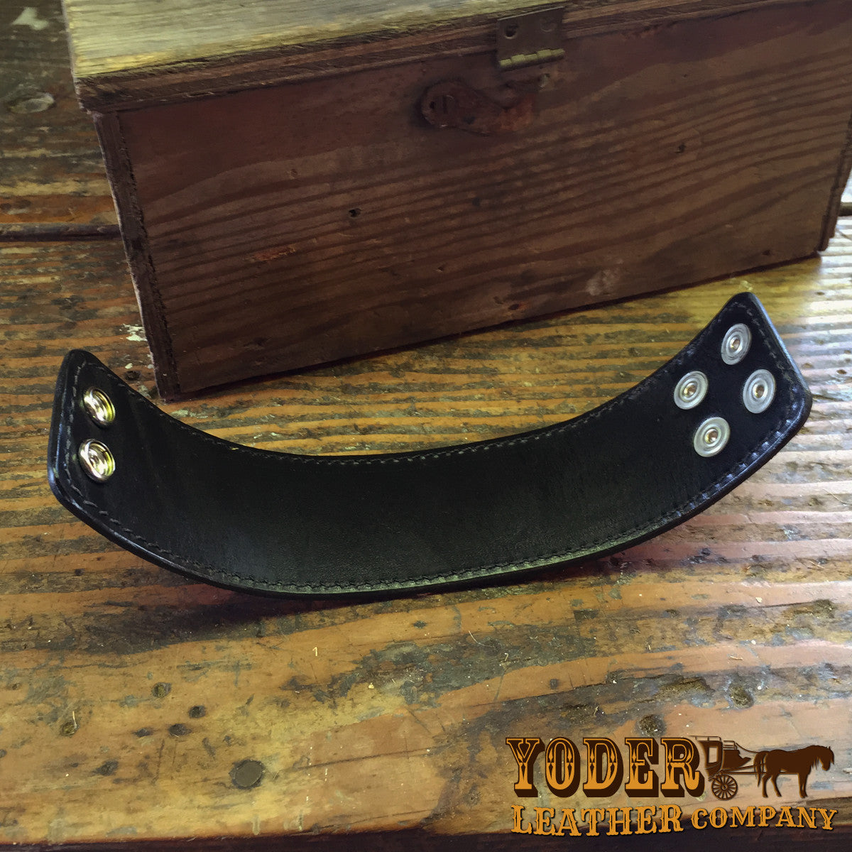 Crocodile Black Cuff-Yoder Leather Company