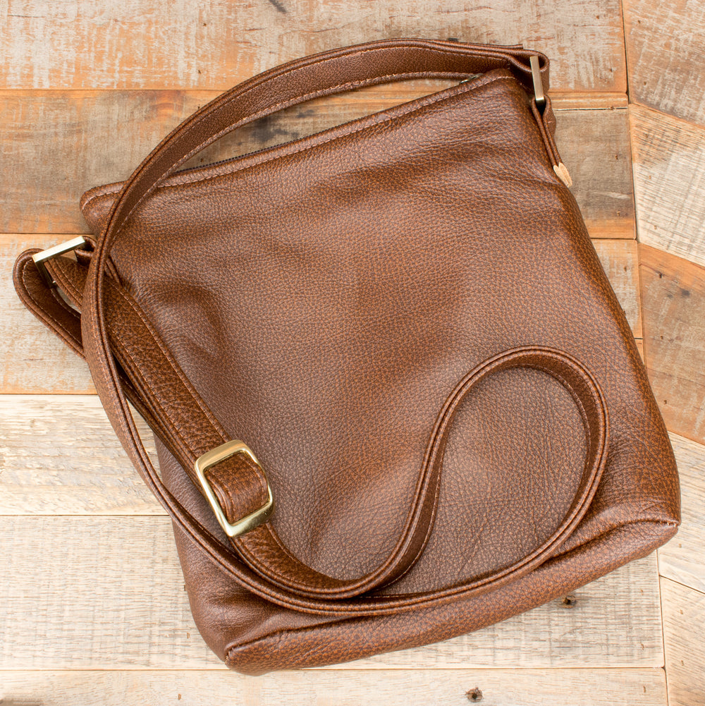 Elephant Leather Messenger Bag