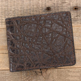 Brown Elephant Hide Bifold Leather Wallet