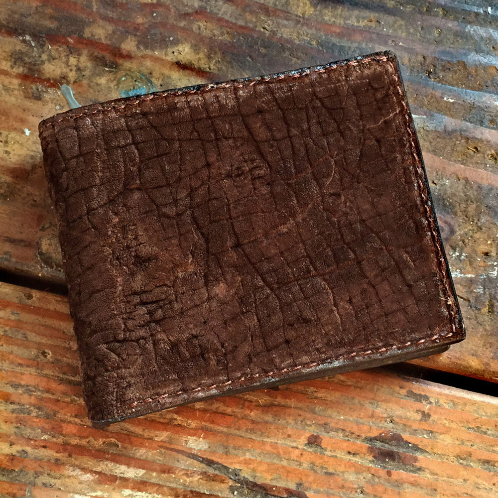 Hippo Leather Bi fold wallet, Leather wallet, Exotic Leather wallet