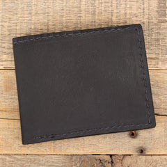 Kangaroo Black Bifold-Yoder Leather Company