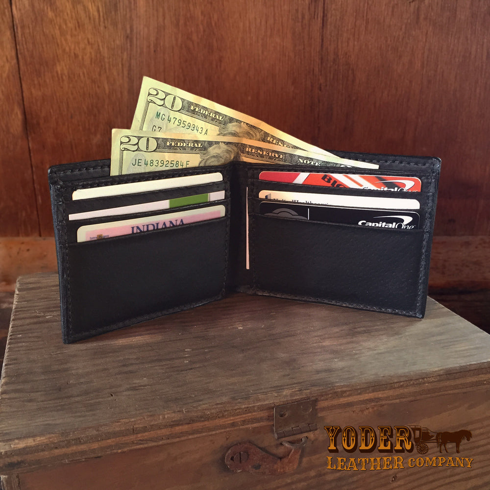 Bison Leather Trifold Wallet