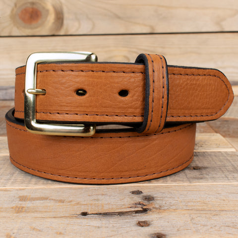 Brown Bison Amish Belt