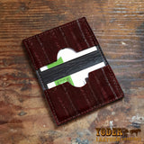 Eel Brown Credit Card Leather Wallet
