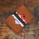 Brown Elephant Leather Card Wallet