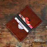 Brown Lizard Skin Business Card Holder