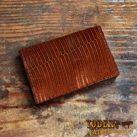 Brown Lizard Skin Wallet