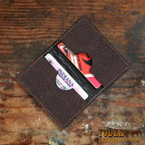 Brown Shark Leather Credit Card Wallet