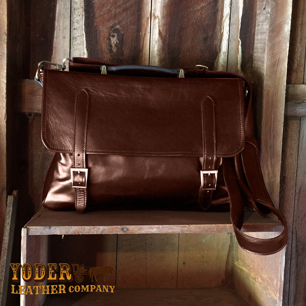 Cowhide Leather Messenger Satchels