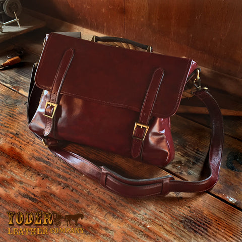 Cowhide Laptop Messenger Bag