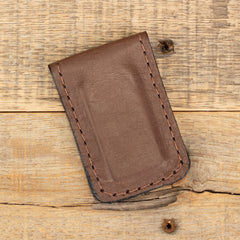 Kangaroo Brown Cash Clip-Yoder Leather Company