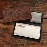 Dragon Fire Elephant Hide Leather Checkbook