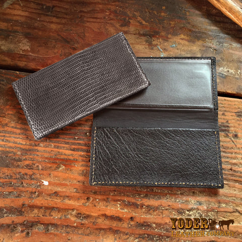 Lizard Checkbook Gray