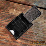 Eel Leather Wallet Black