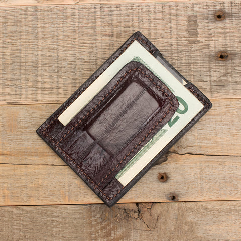 Brown Eel Skin Leather Wallet