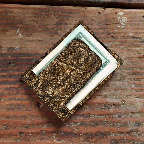 Tanned Elephant Hide Wallet