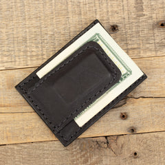 Kangaroo Black Clip Wallet-Yoder Leather Company