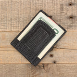 Black Shark Skin Magnetic Money Clip Wallet