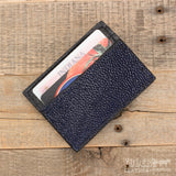 Blue Stingray Leather Wallet Magnetic