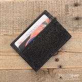 Black Stingray Skin Money Clip