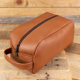 Brown Cowhide Cosmetic Bag