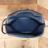 Navy Blue Leather Hygiene Makeup Kit