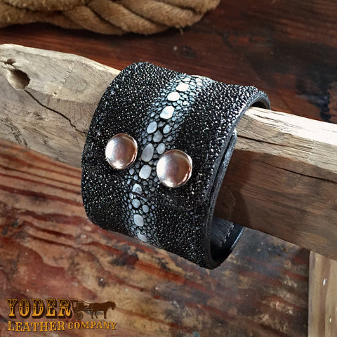 Black Stingray Cuff