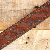 Elephant Burnt Hide Leather Belt